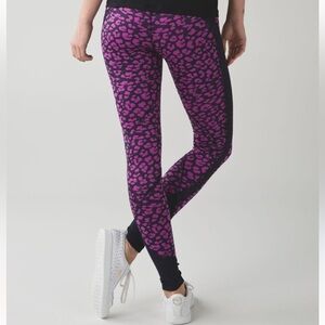 Lululemon Drop It Like It’s Hot Tight in Mini Cherry Cheeta Ultra Violet Size 4